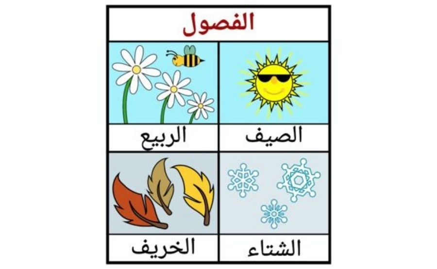 فصل های سال به عربی