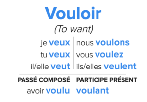 صرف فعل vouloir